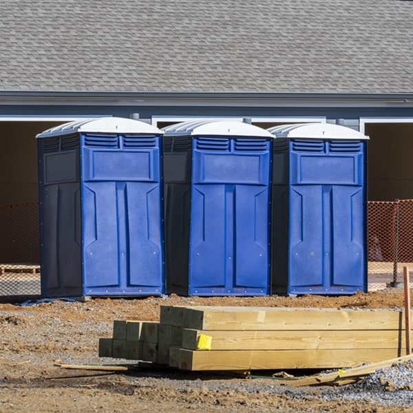 what is the expected delivery and pickup timeframe for the portable restrooms in Corinth NY